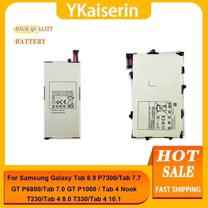 

Аккумулятор для планшета Samsung Galaxy Tab 4 8,0 10,1 Nook T230 T231 7,7 GT P6800 P6810 7.0 P1000 P1010 SM T330 T331 T530 T531