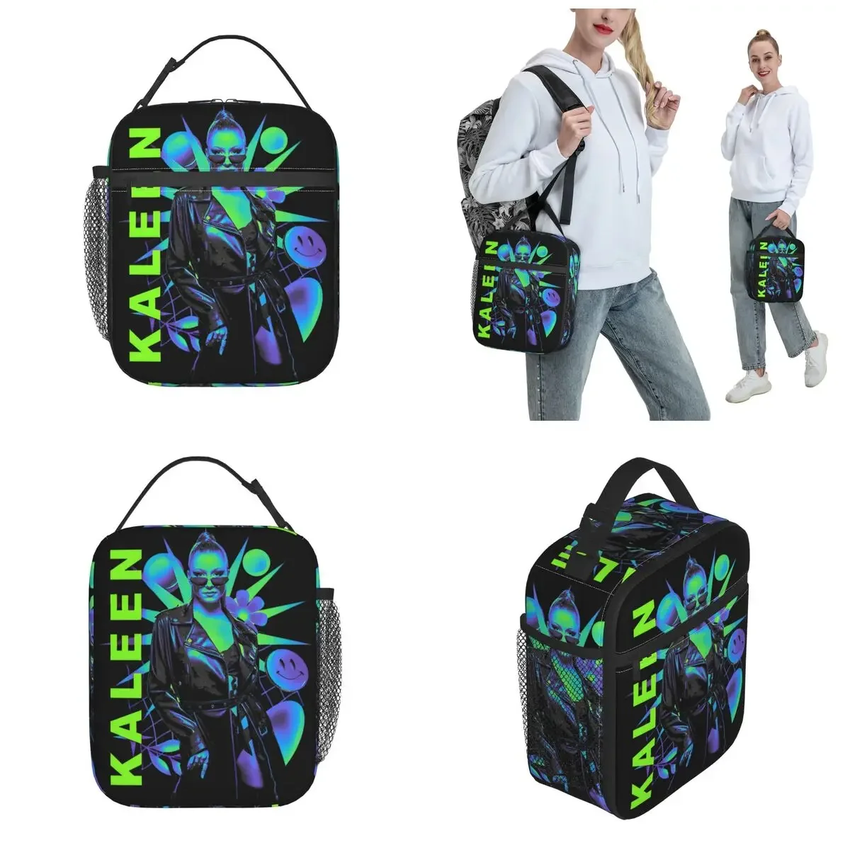 Kaleen We Will Rave Eurovisions Austria Contest 2024 Merch Insulated Lunch Bag For Work Food Storage Bag Lunch Boxes