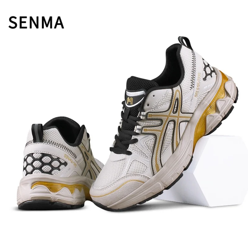 SENMA Men's&Women's Luxary Chunky Sneakers Outdoor Hiking Shoes Breathable Shoes for Men Sports Running Casual Vulcanize Shoes