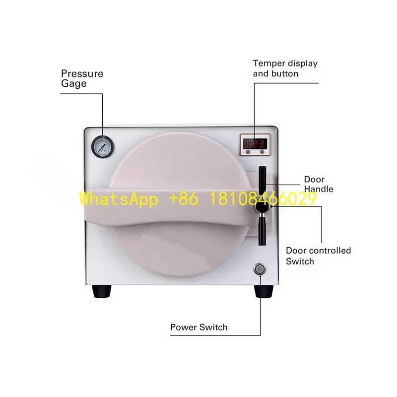 خزانة تطهير الأدوات الجراحية معقم الأسنان عن طريق الفم 18 لتر مادة طب الأسنان درجة حرارة عالية وضغط عالي