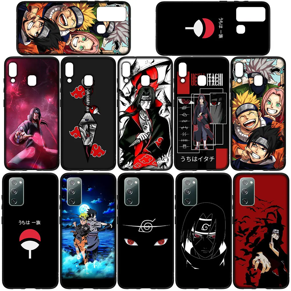 Akatsukis Itachis Uchihas Sasukes Soft Cover Phone for Samsung Galaxy Note 20 Ultra 10 8 9 S10 Lite S9 Plus A71 A70 A02S A6 Case