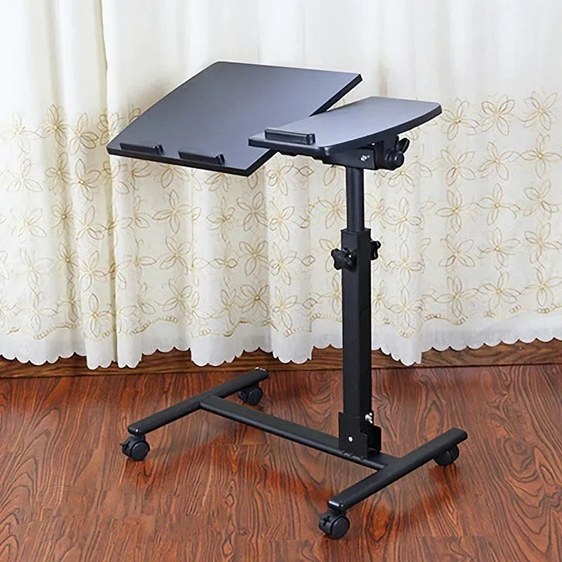 Laptop Table Can Be Rotated and Foldable Bedside Folding Table Adjustable Height Computer Notebook Stand Tray Bedside Table XH