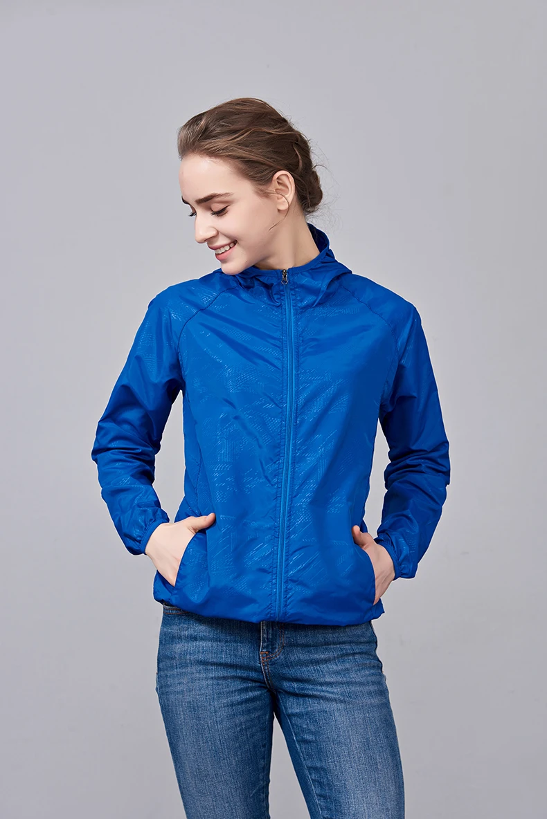 Jnln Männer Frauen wasserdichte Wander jacken schnell trocknende Camping Wind jacke Unisex Outdoor Trekking Regenmantel Anti UV packbare Kleidung – Detail 22