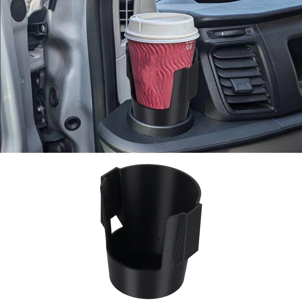 1Pc Black Car Cup Holder Driver Passenger Side Drink Phone Mount Holder For Ford Transit Custom 2013 Car Interior Accessories