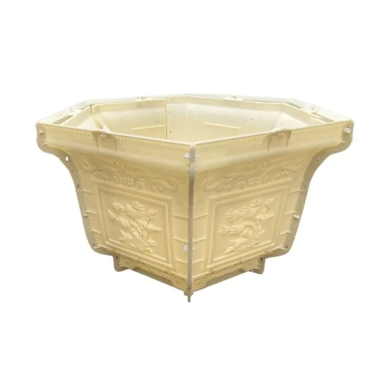 Homemade cement flowerpot hexagonal European-style thickened bonsai concrete cast-in-place abrasive tool plastic model