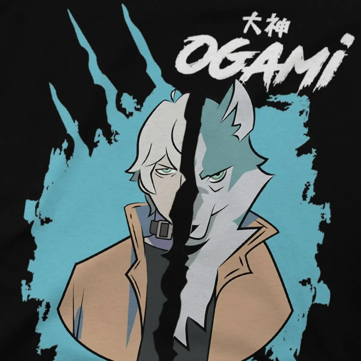 SHIROU OGAMI T Shirt Men Cotton Hipster T-Shirt Crewneck BNA Brand New Animal Tees Short Sleeve Clothing Unique