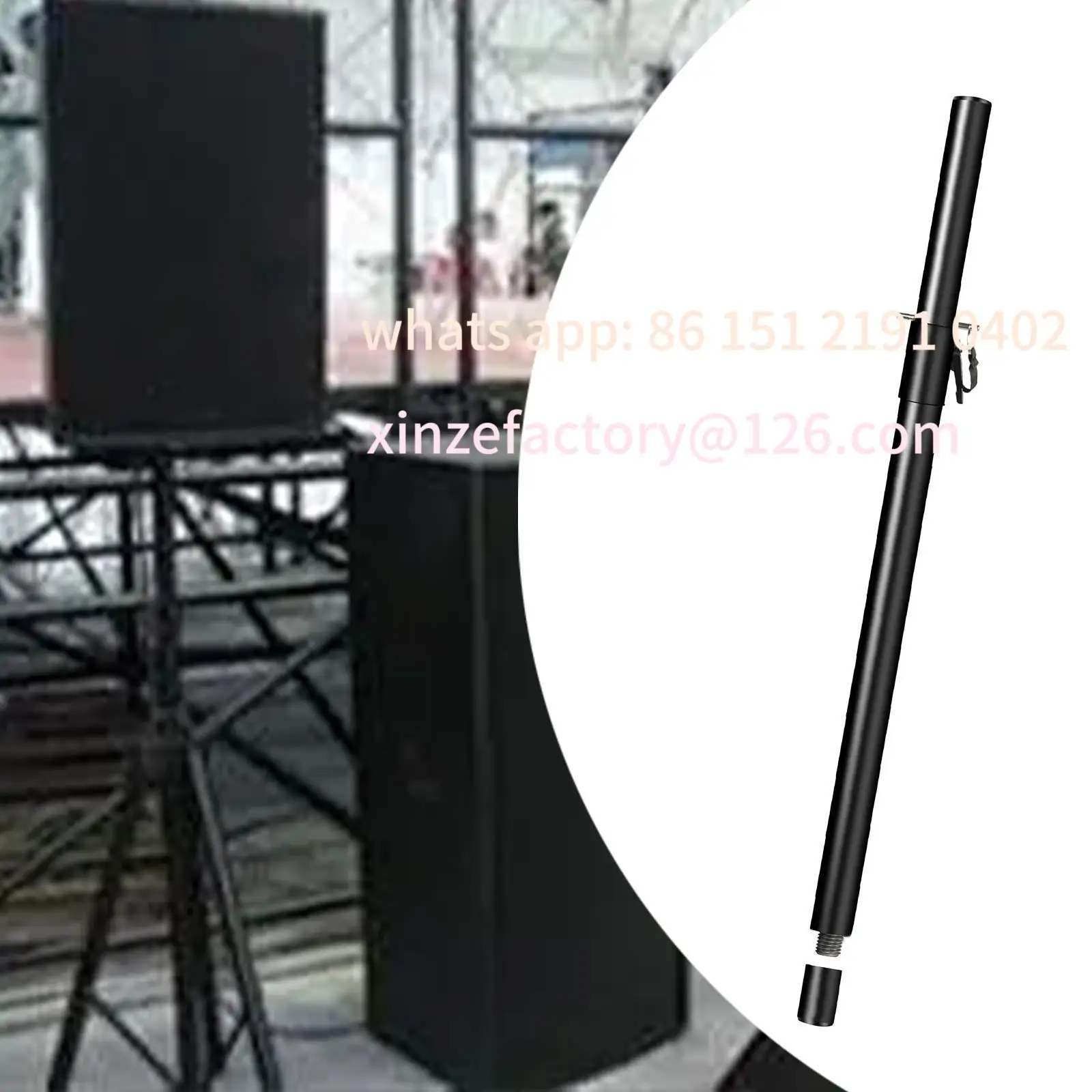 Customizable Pole Speaker Extender Convenient Wear Resistant Replace Practical Speaker Stand M20 Threaded for Stage