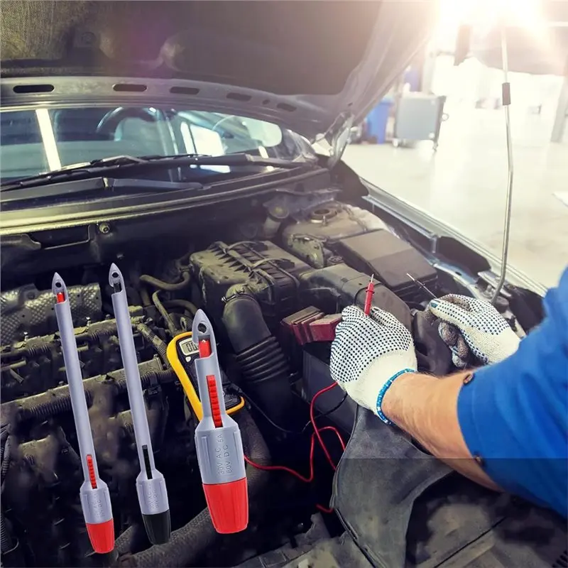 Obrázek 6: Shgo-4pcs drát piercing sonda, izolace piercing klip sada pro multimetr elektrické napětí testování detekovat auto obvodový 4mm