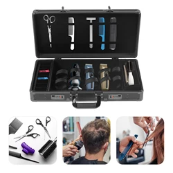 Barber Hairdressing Tool Case Barber Travel Organizer Clipper Trimmer Organizer Box Carrying Barbershop Suitcase with Lock