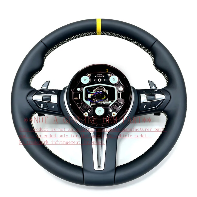 For Bmw Yellow Label Leather Steering Wheel X1 E84 2009 2015 ZC M3 P018 F Horn Cover Horn Shell