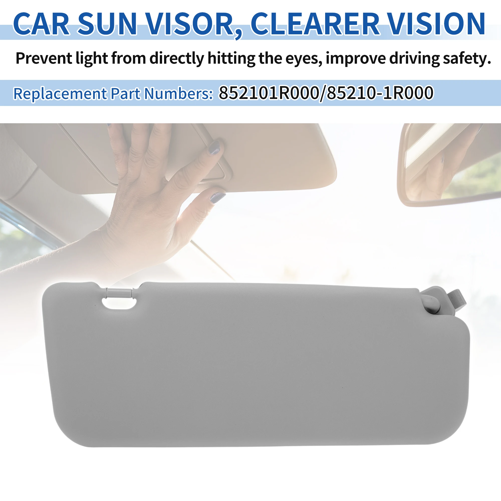 

UXCELL левый солнцезащитный козырек со стороны водителя, подходит для Hyundai Accent 1E 2011 2012 2013 2014 2015, левая сторона