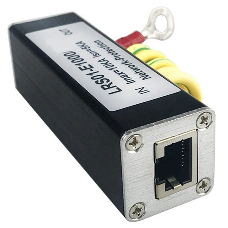 POE 1000M Network Protector Network Protector RJ45 Gigabit Ethernet Protection Device Arrester