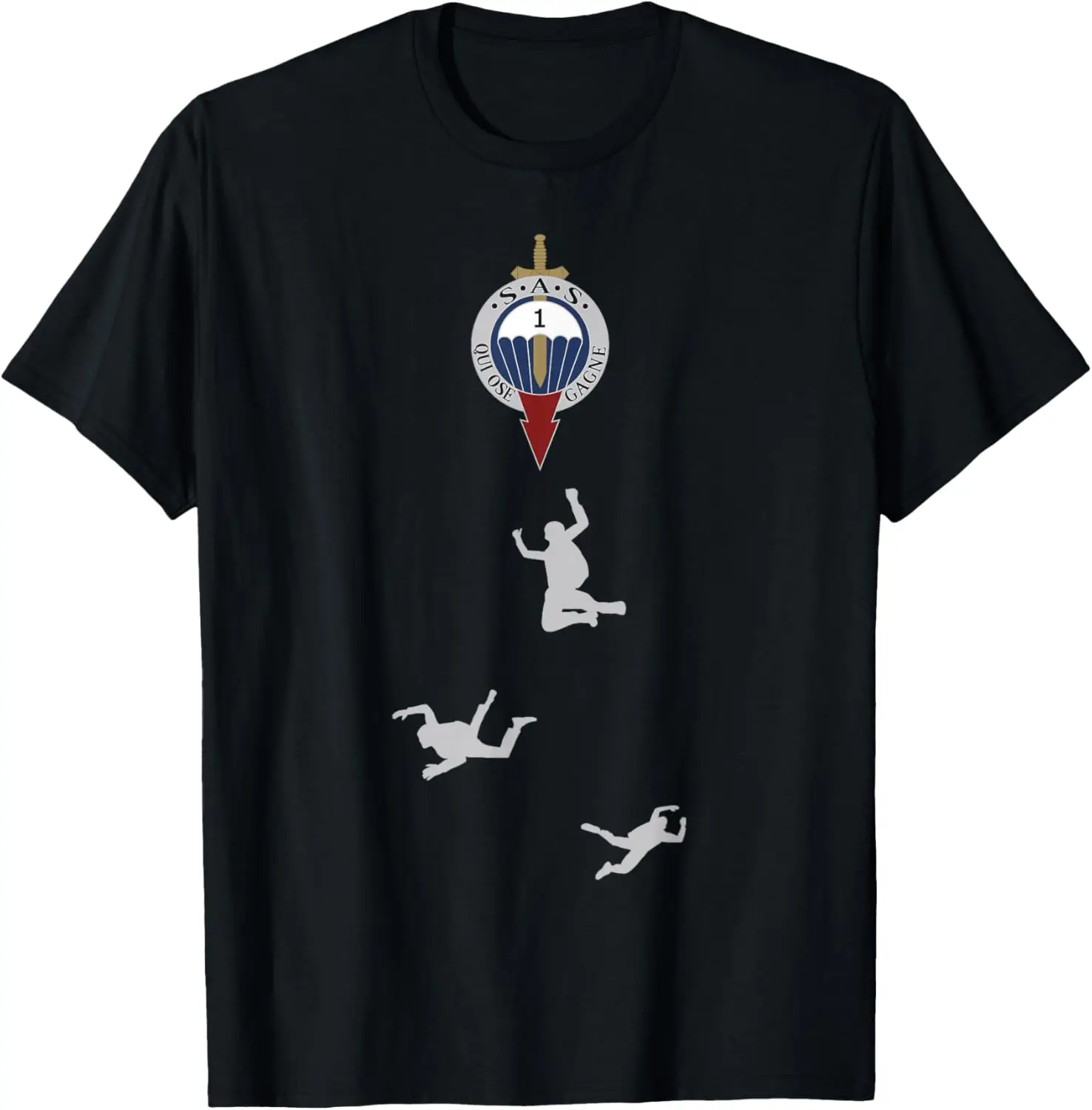 

Футболка Parachutiste Militaire De La Force Spéciale RDIMa 1ère Infanterie с коротким рукавом, повседневная, из 100% хлопка Shift