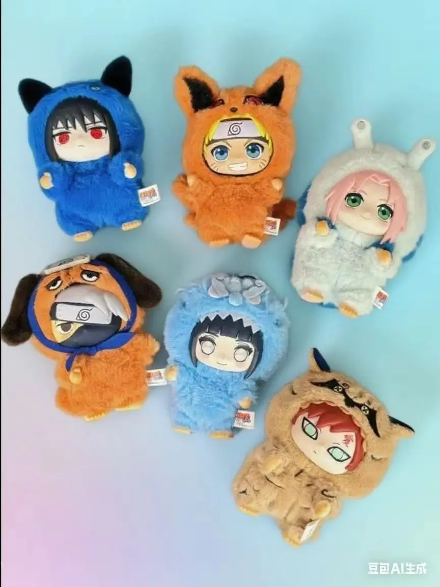 Nueva caja ciega EAKI Naruto Shippuden Party Series Uzumaki relleno Shippuden Original figura de peluche ornamento juguete colección regalo