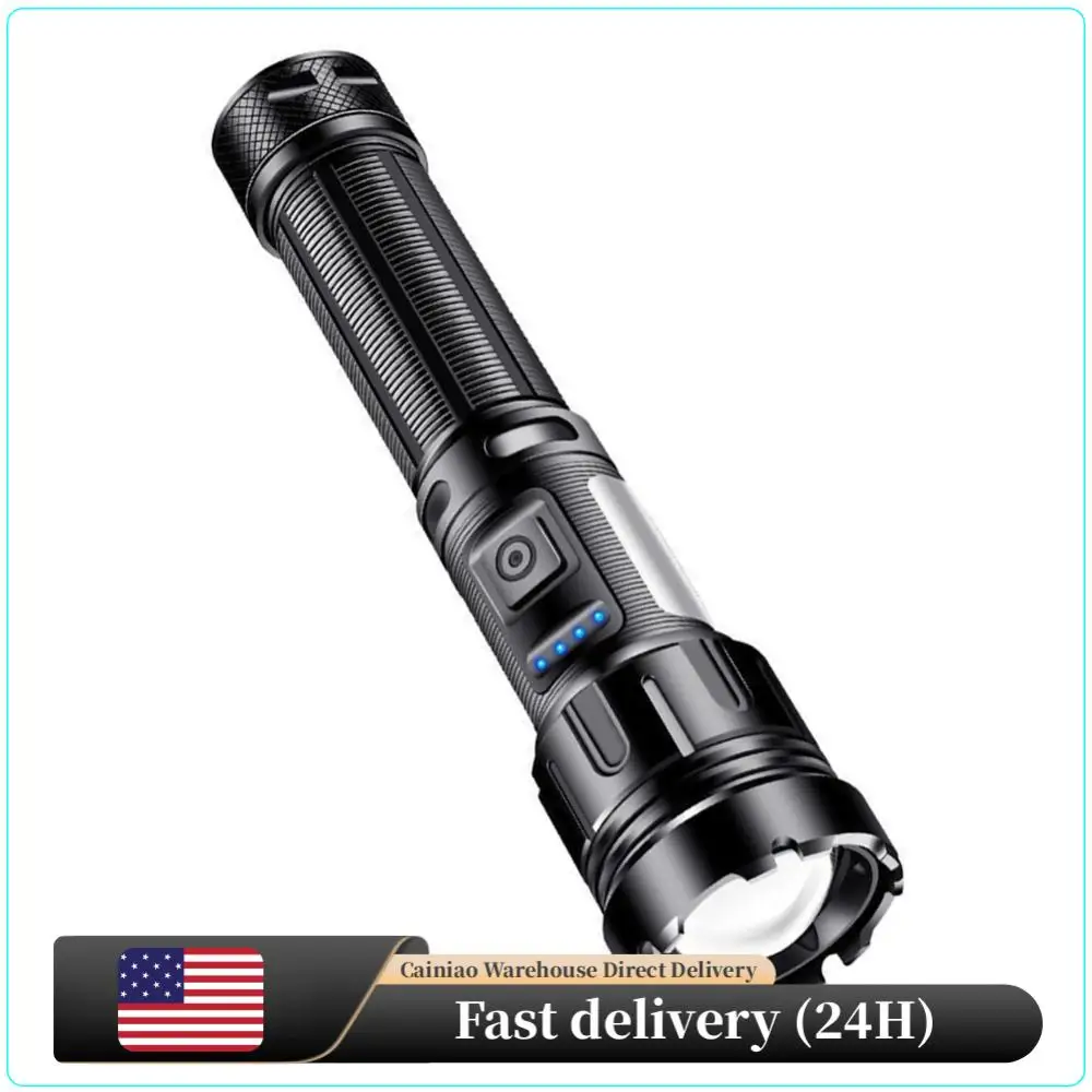 

Фонарь XHP50, 800 лм, COB LED, портативный, 1200 мАч, с зарядкой через USB Type-C, водонепроницаемый IPX4, для кемпинга и рыбалки