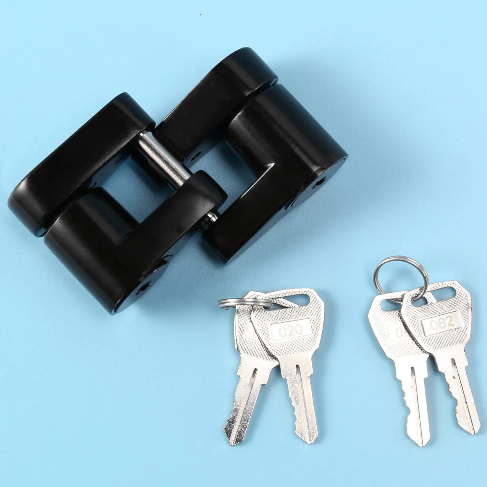 Juego de A04E-2 de enganche de remolque, candado acoplador de remolque, Pin de enganche de 1/4 pulgadas, acoplador 3/4 para camión, remolque, RV, barco