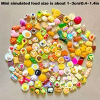 Miniature Food Toys Mixed Resin Food Dolls Kitchen Pretend Toys Suitable for Dollhouse Kitchen Toys Resin Miniature Food 2