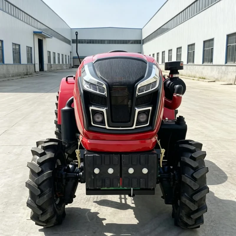 Customized Upgraded rotary tillage tractor, four-wheel high-power cultivator, high-efficiency wheeled farm ploughing machine view 4