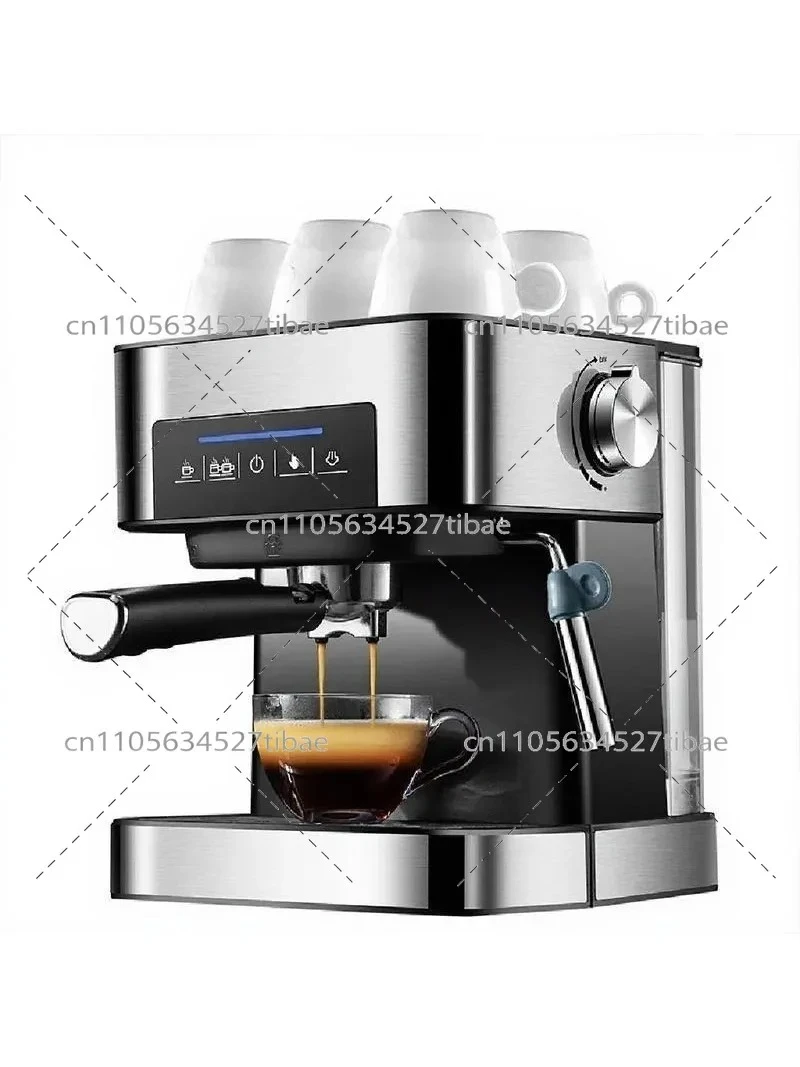 Compact Espresso Machine Semi-Automatic High Pressure Steam Coffee Maker for Home