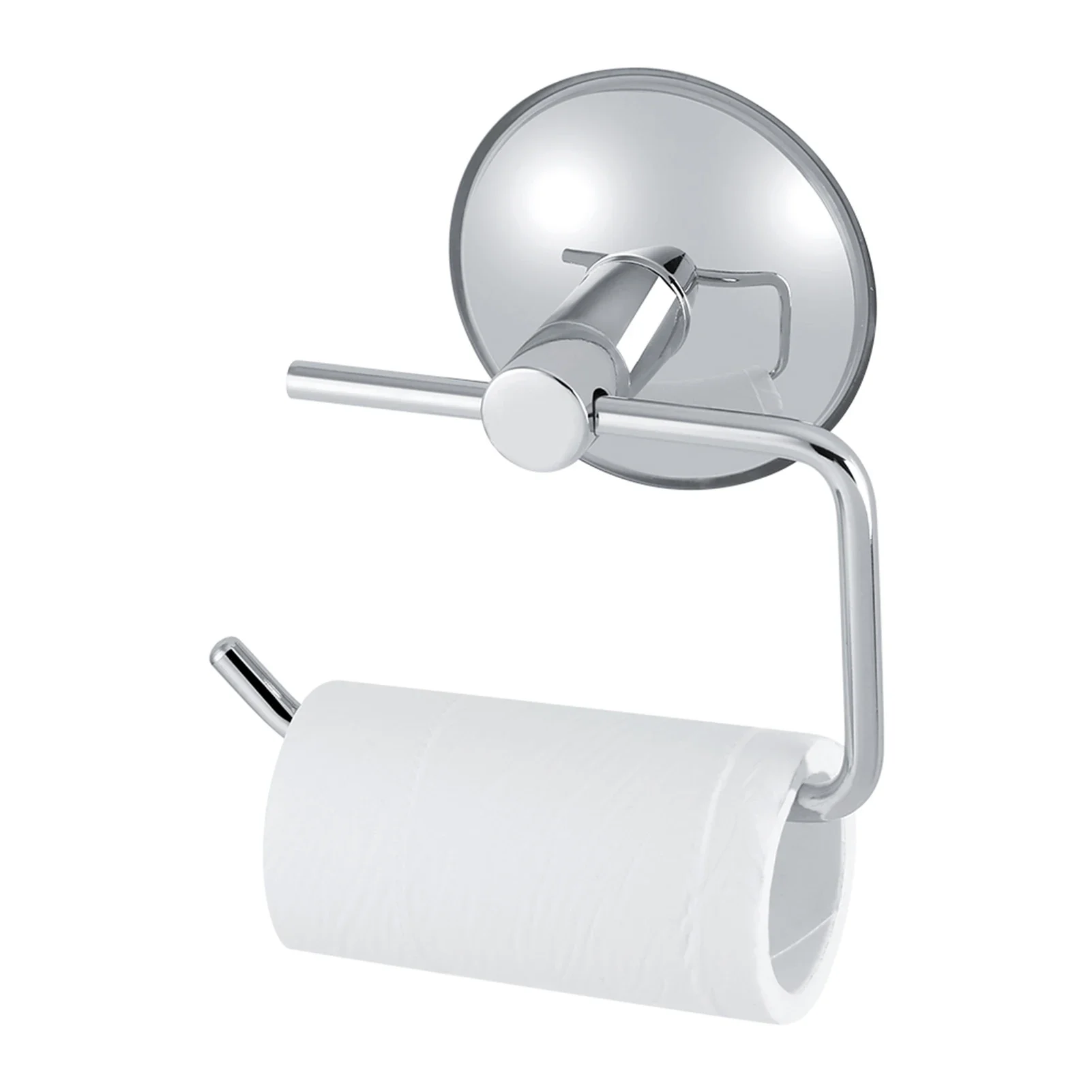 Stainless Steel Toilet Paper Roll Holder No Punching Wall Mounted Towel Roll Dispenser for Bathroom Kitchen Suction Cup Rack