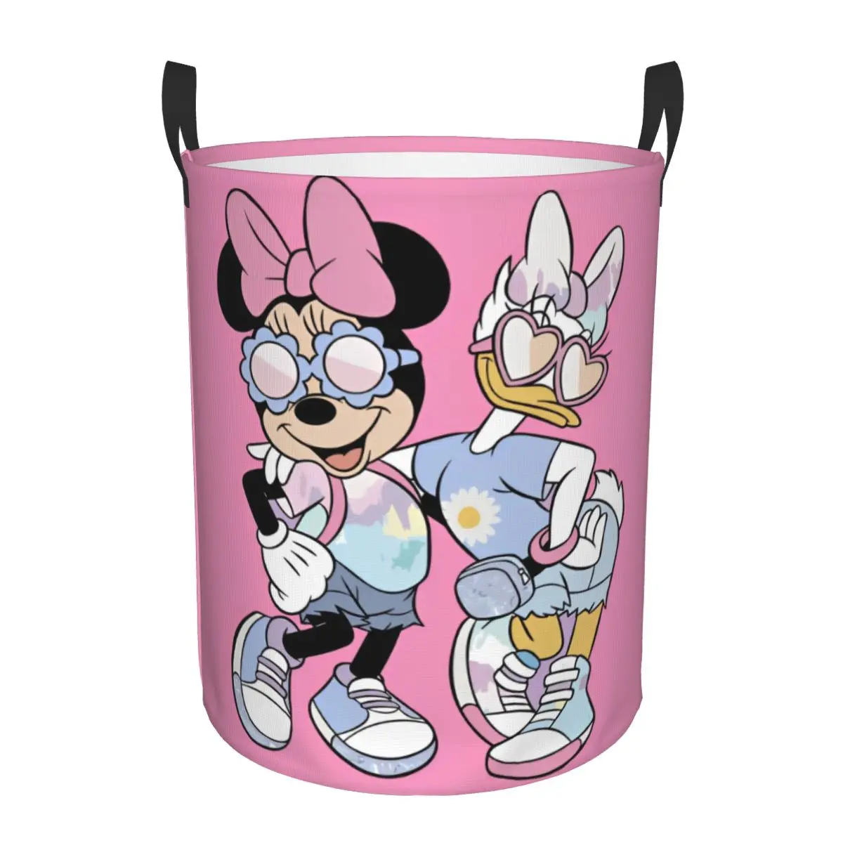 Minnie and Daisy Cartoon Clothes Storage Basket Box Organizer Bins for PlayRoom