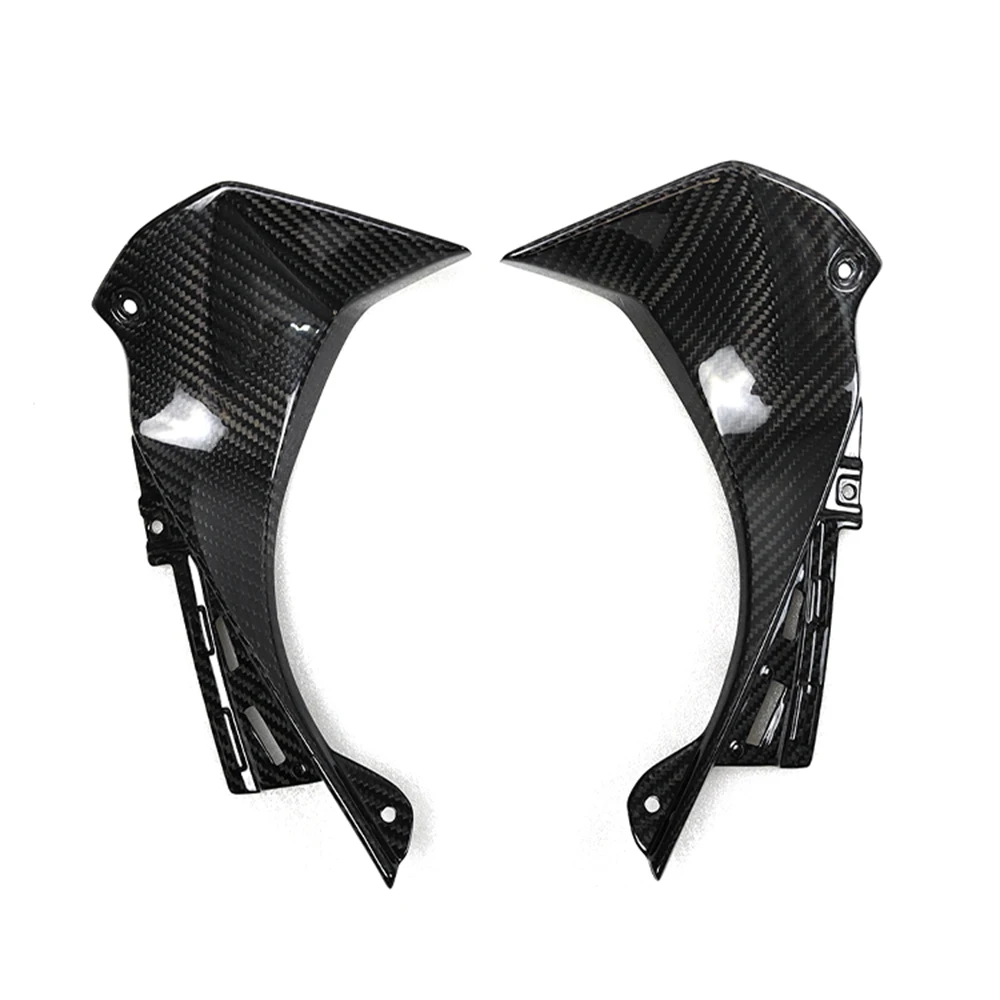 Motorcycle Carbon Fiber Front Fairing Front Upper Side Fairing Cowl Panlel for Kawasaki ZX6R ZX 6R 2019 2020