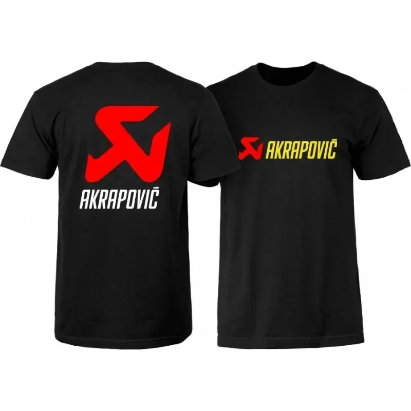 T 셔츠 힙합 선물 의류 탑 A-Akrapovic 남성용 최신 TShirt 라운드 넥 퓨어 코튼 남성 의류 하라주쿠 오버 사이즈 2024