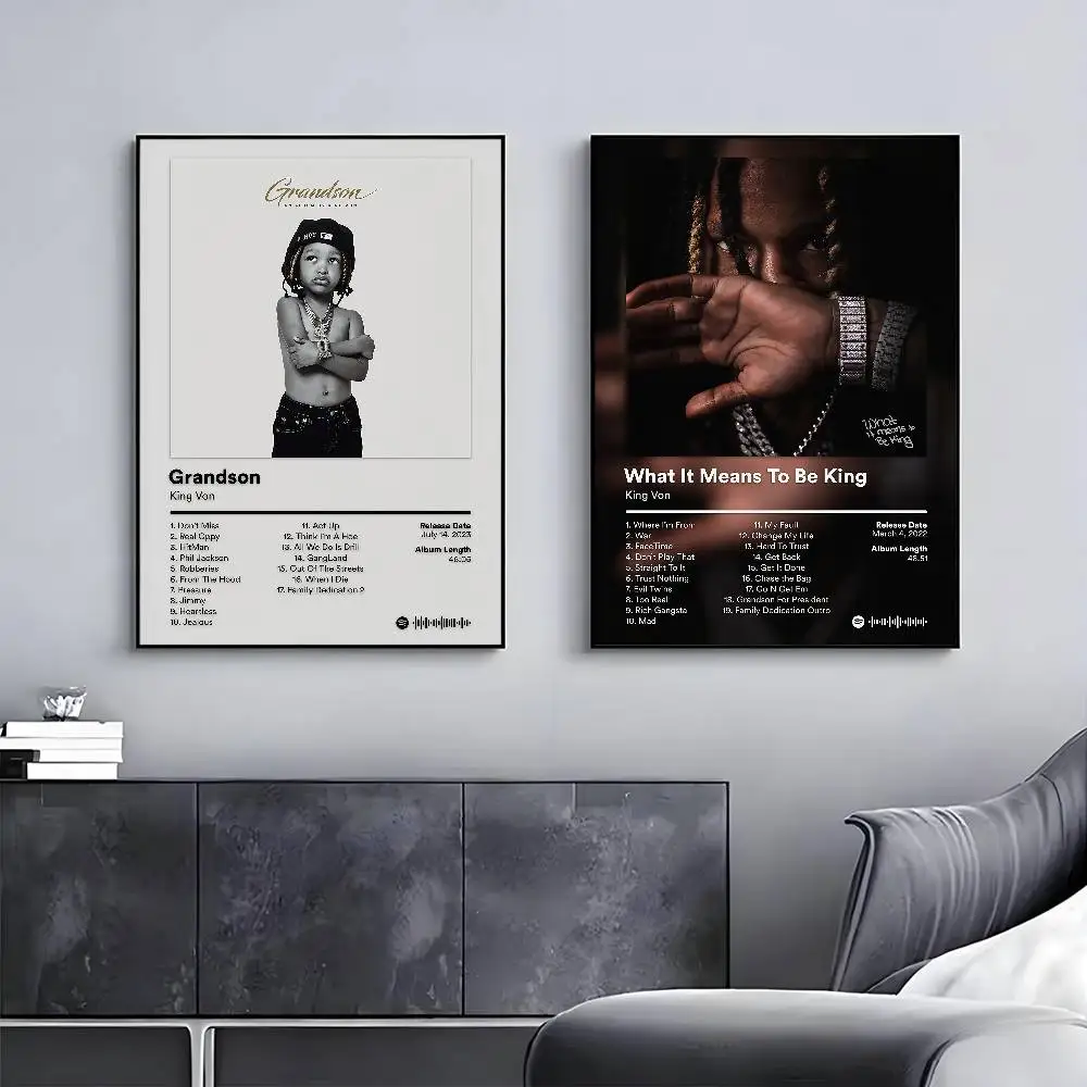 Rapper K-King V-VonS Poster HD Art Sticky Wall Waterproof Home Living Room Bar Decoration