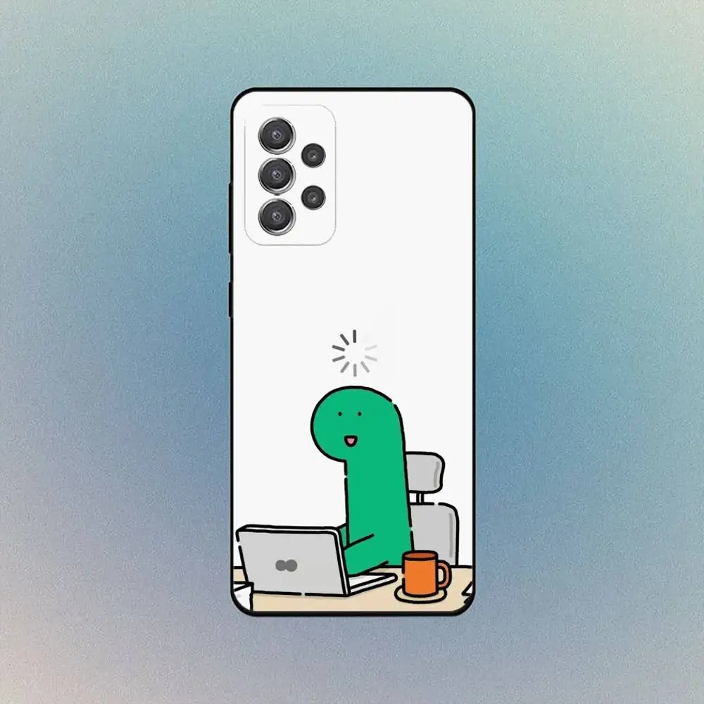 Simpatica custodia per telefono J-Joguman-s D-Dinosaur per Samsung Galaxy S25, S24, S21, S22, S23, S30, con copertura della staffa