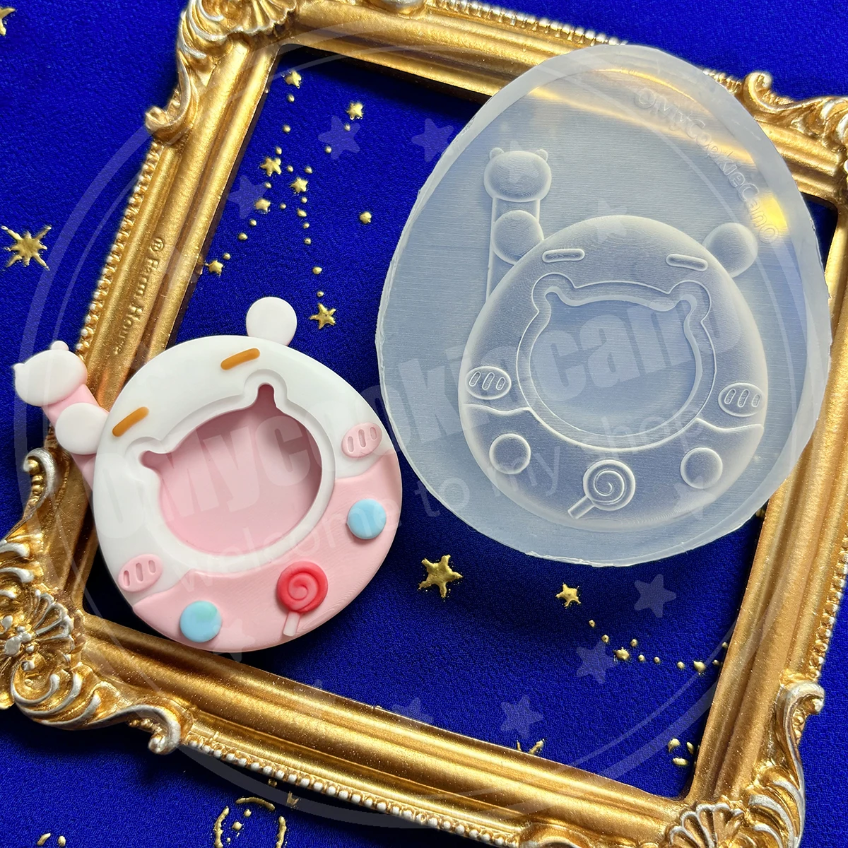 Super cute animal-shaped cat, rabbit, hamster tamagotchi epoxy resin UV resin clear silicone mold，shake mold