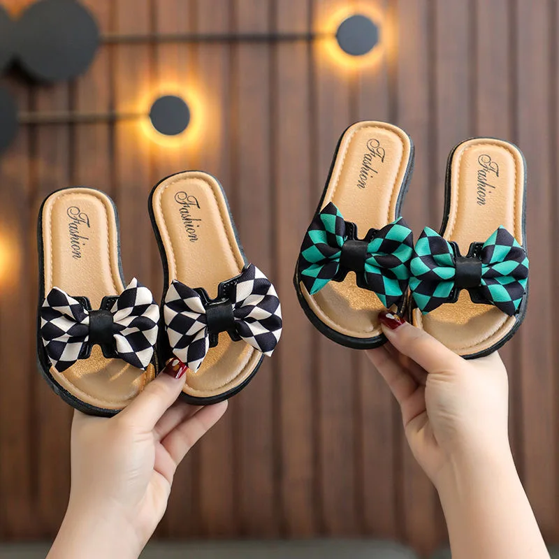 Children's slippers summer girls' shoes Princess lovely girl bath bathroom parent-child non-slip soft sole home slippers