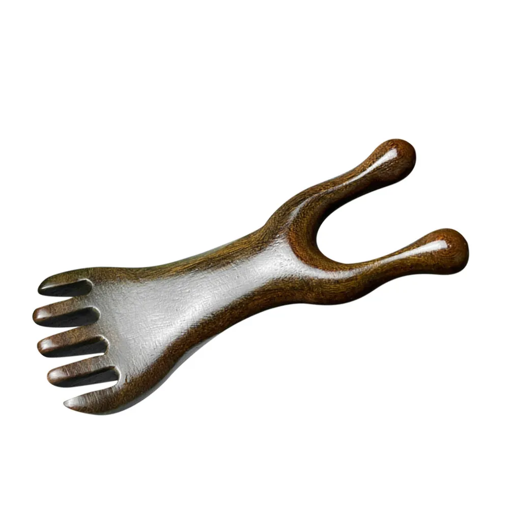 

Ergonomic Wooden Itch Scratcher for Nose and Body Fine Crafted Sandalwood Massage Tool for Care Nose Massager