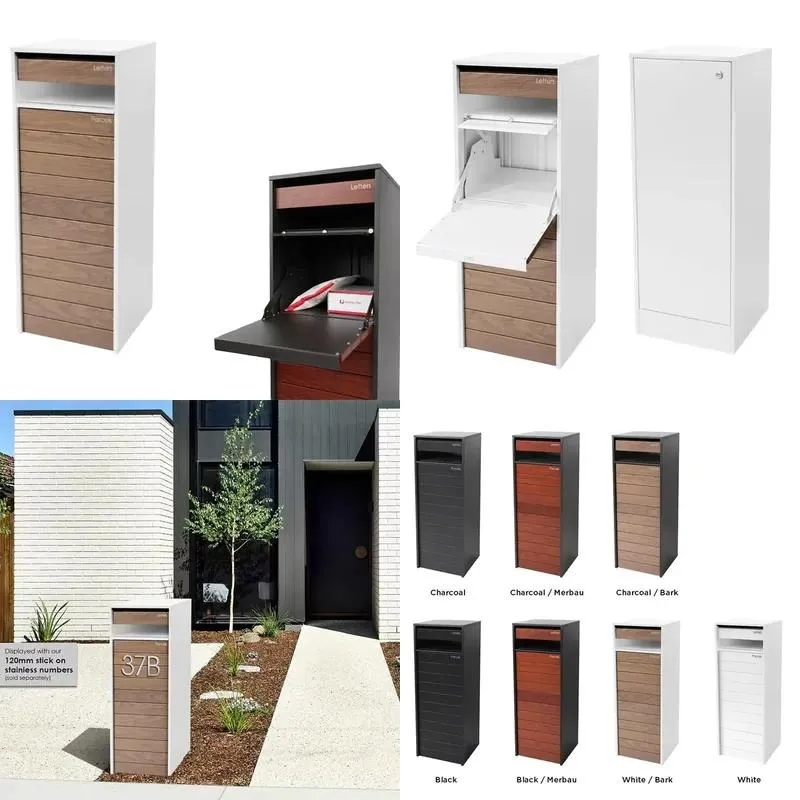 Anti-theft outdoor smart mailbox Metal parcel delivery box Family letter delivery box Lockabel mail box