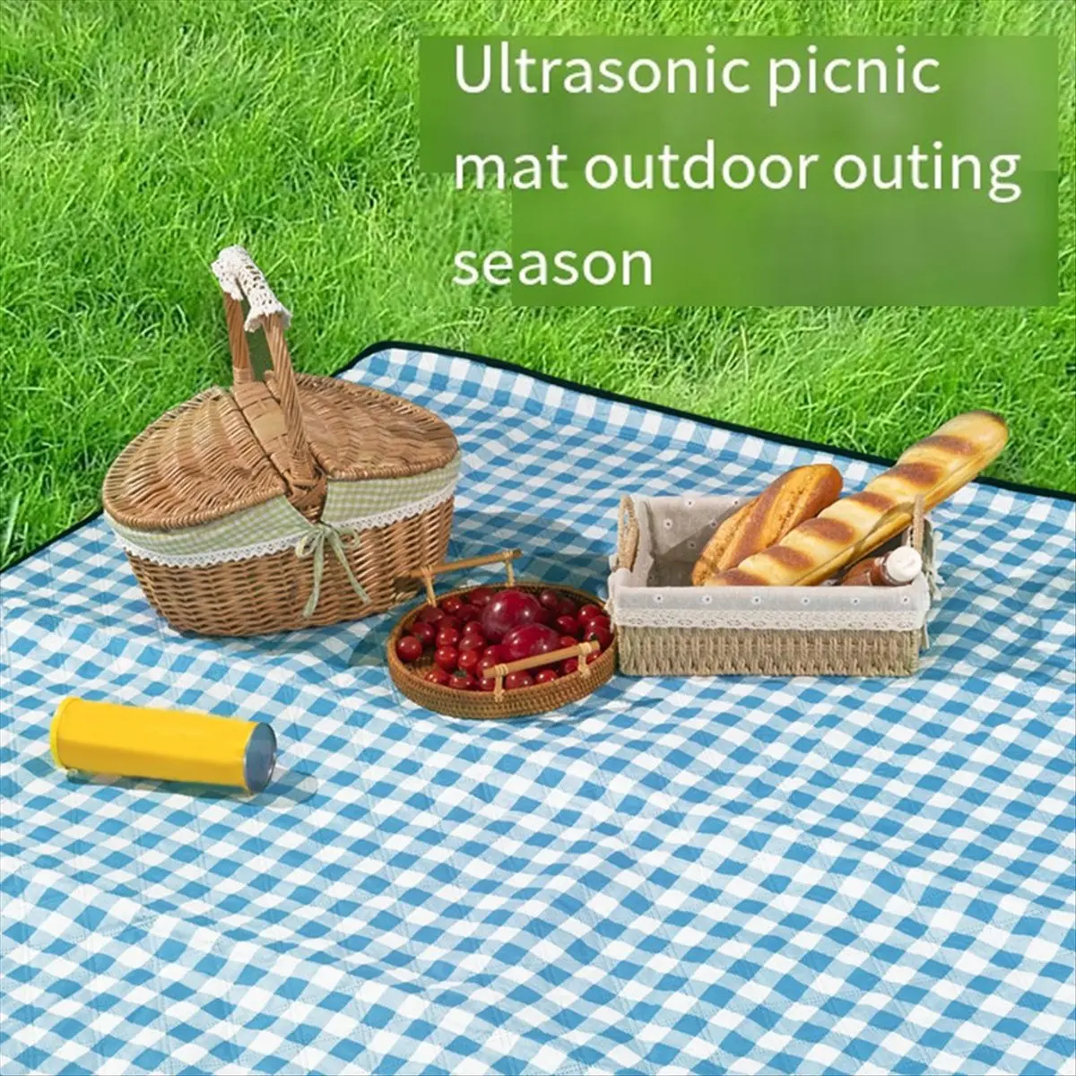 ABJV بطانية نزهة محمولة للاستخدام الخارجي مقاومة للماء وسادة شاطئ حصيرة نوم الطفل مقاومة للرطوبة