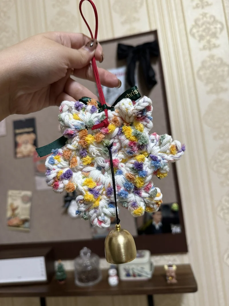 2025 Nieuwe kerstcadeau scène sfeer decoratie kerstboom vilt sneeuwvlok ornament vakantie decoratie hangend ornament