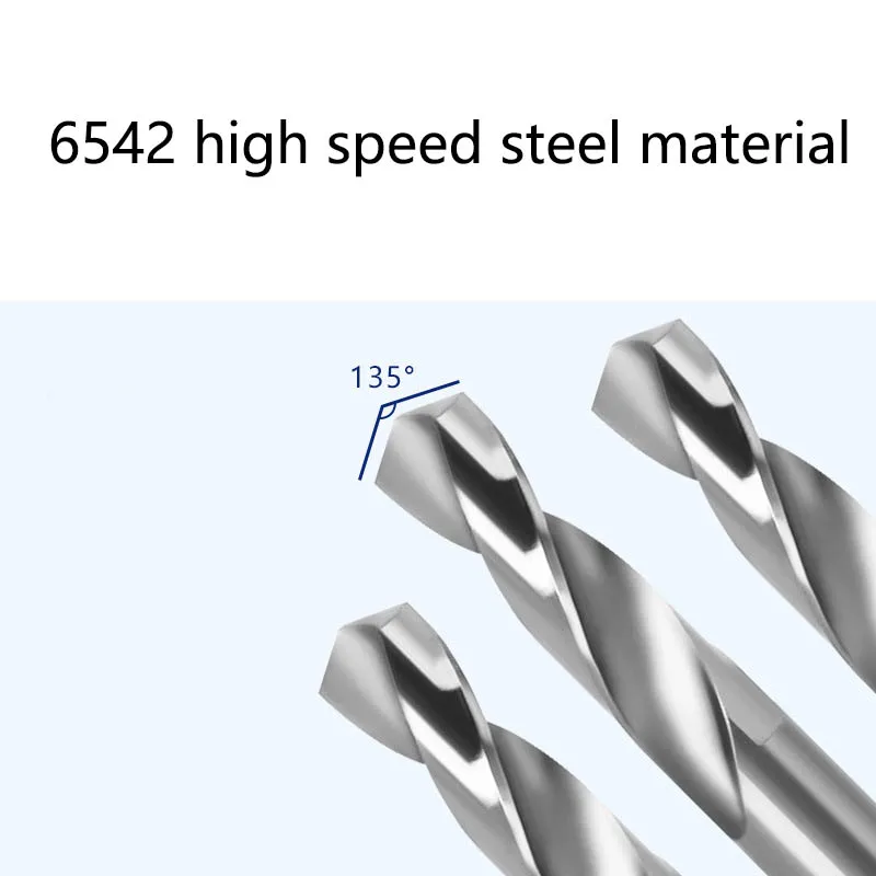 Hole Saw Center Positioning Drill 6542 High Speed Steel Coated Titanium Process Twist Drill Bit Tools 5*57mm 6*62mm 6*68mm