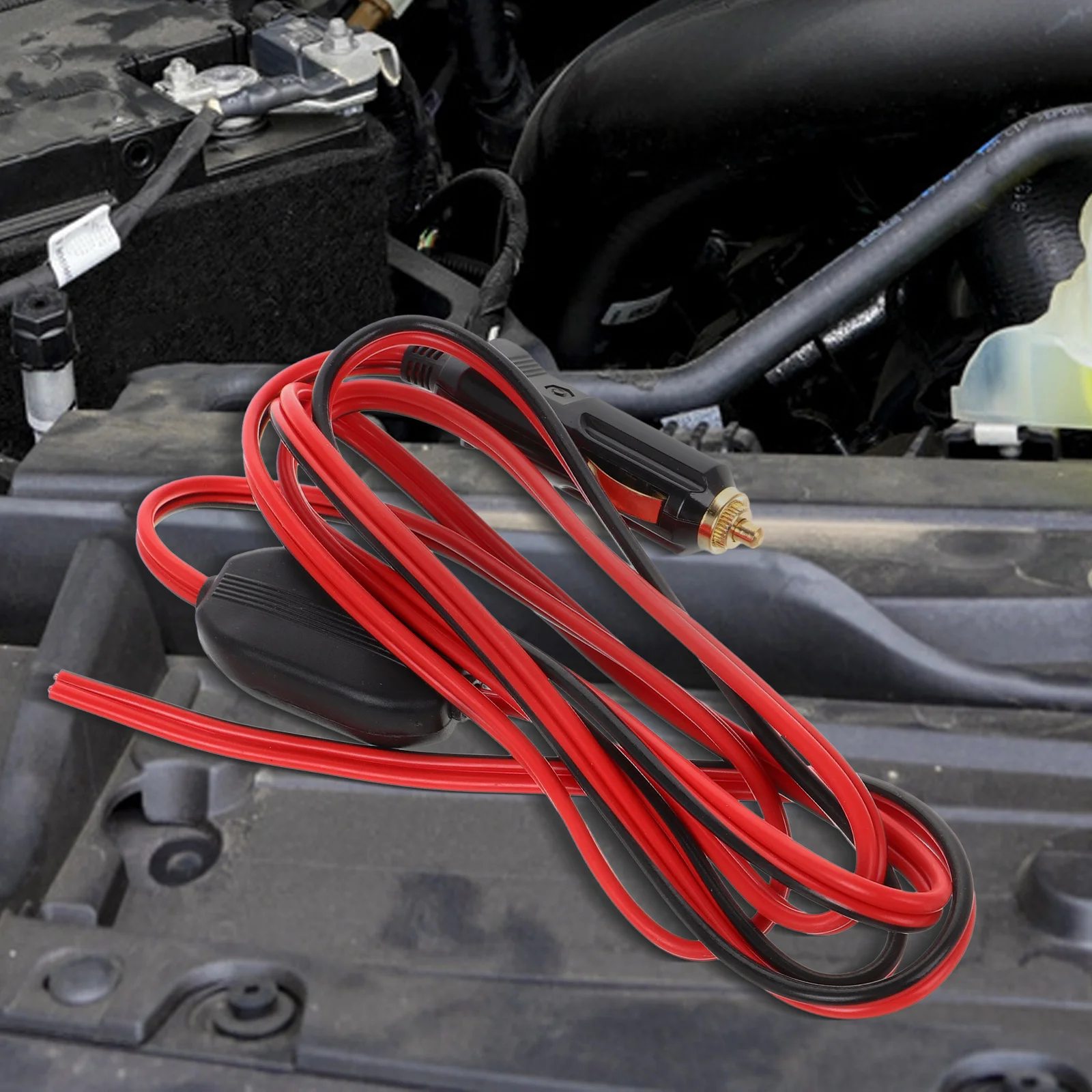 

Heavy Duty Cigarette Lighter Extension Cord 12V 24V Car Power Cable for Charging Inverter Air Pump and Accessories