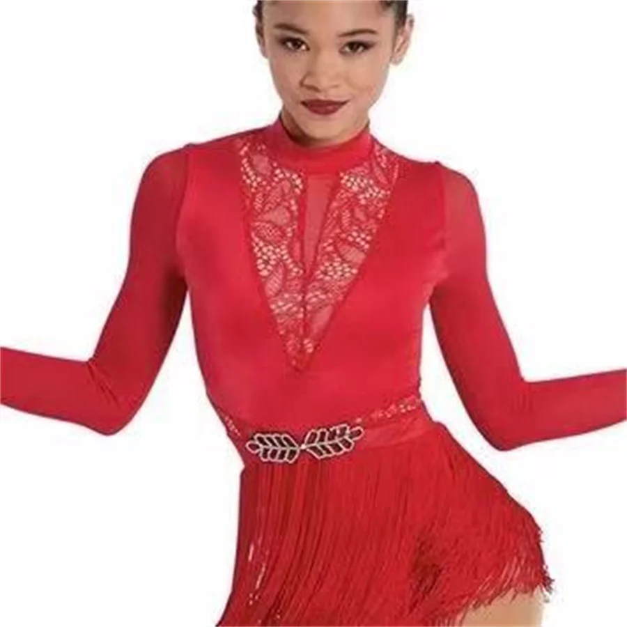 New dance costume professional jazz dance dress performance dress Lodysuit Latin dress