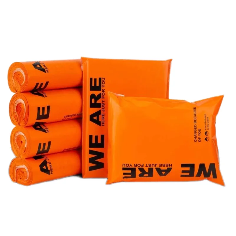 

50Pcs Orange Envelope Courier Shipping Packaging Bags Poly Mailer Bag Storage Bag Self Adhesive Seal Plastic Packaging Pouch