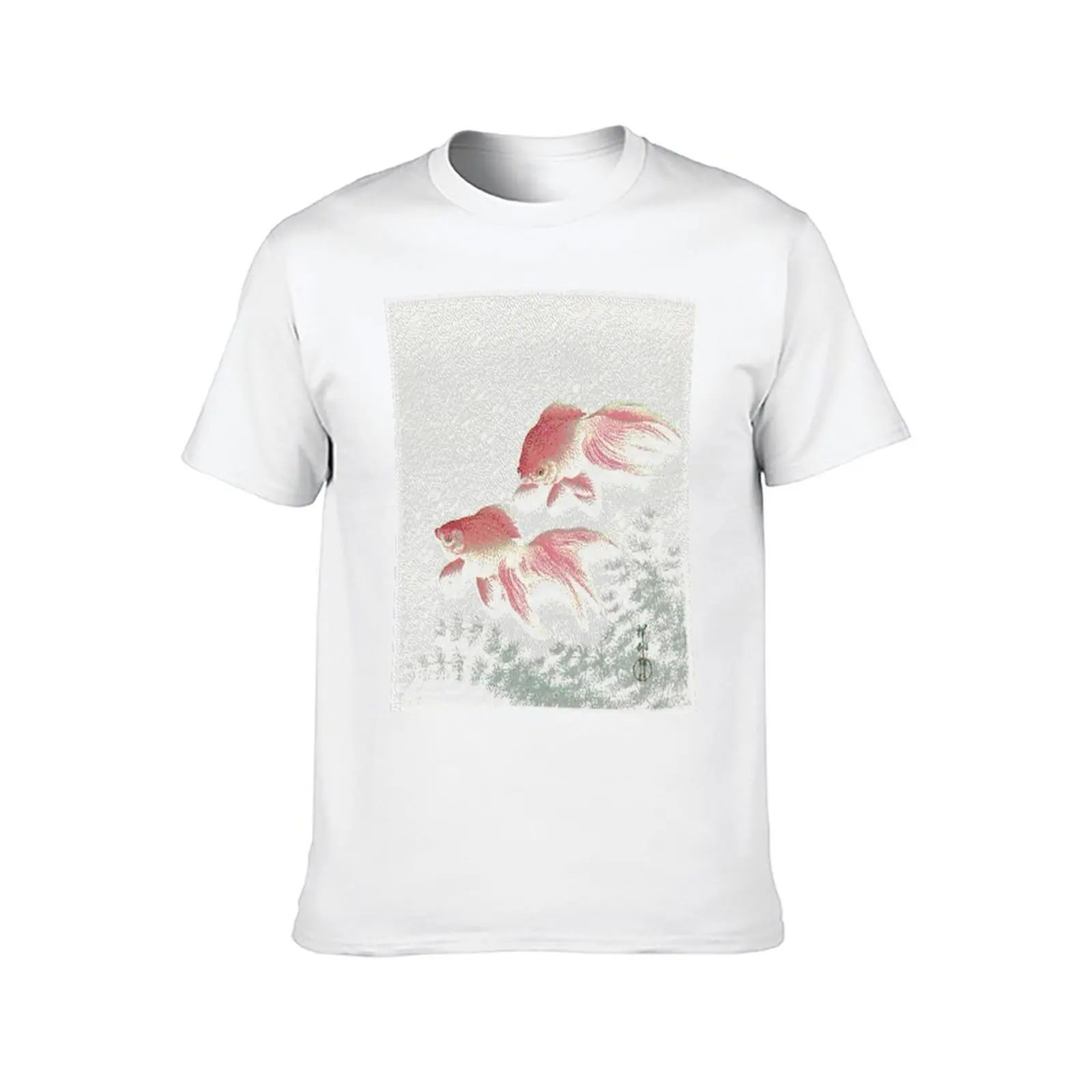 ASCII السباحة ذهبية الفن تي شيرت رجل تي شيرت الصيف القطن التي شيرت 100٪ تي شيرت