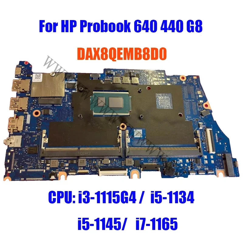 HDDAX8QEMB8D0 para HP Probook 640 650 440 450 G8 Fru M49532-001 placa base para ordenador portátil Uma i3-1115G4 Fwwan Tbt Neu piezas de Pc