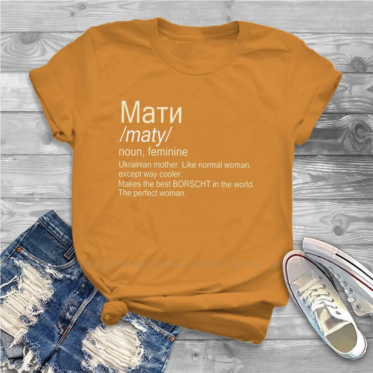 Maty Ukrainian Mother Casual TShirt Russia and Ukraine Creative Tops 4XL 5XL  Leisure T Shirt Female Tee Unique Gift Clothes