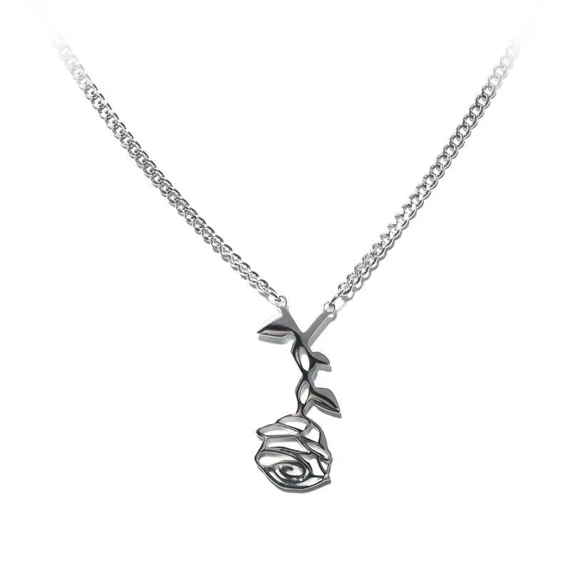 المسلسلات التلفزيونية نفس النمط تأثيري قلادة بلدي الدم الذهبي جوس غاوين للجنسين التيتانيوم الصلب روز قلادة المختنق سلسلة مجوهرات #3