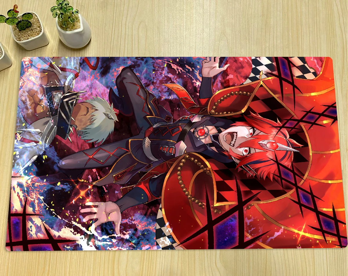 

Игровой коврик YuGiOh Aluber, шутер деспии, TCG, геймпад, игровой коврик для настольных игр, Аниме Коврик для мыши, резиновый Настольный коврик, зоны и сумка