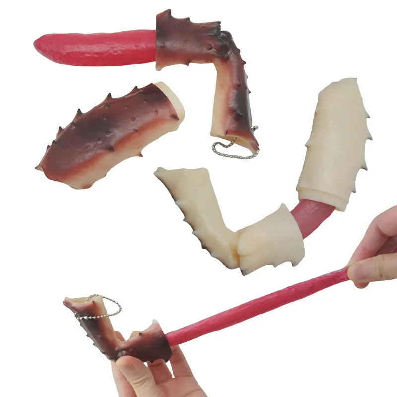 Simulation Stretching Crab Legs Stress Relief Toy Squeeze Leg Meat Food Charm Toys Pinch Slow Rebound Decompression Venting Toy