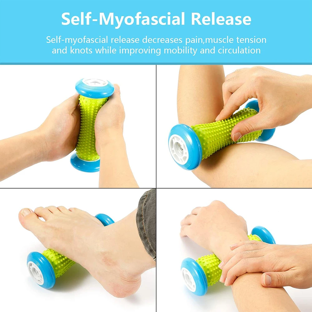 Foot Massage Roller Spiky Balls Fascia Ball For Hand Leg Back Pain Therapy Deep Tissue Trigger Point Recovery Muscle Relaxation view 3