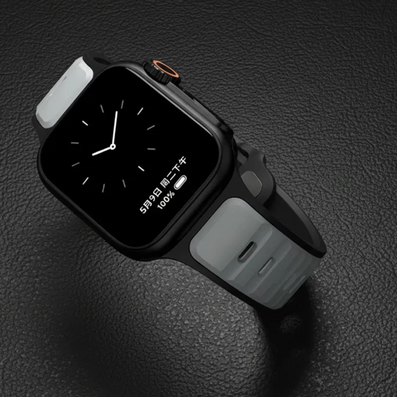 PC-Gehäuse + Silikonarmband für Apple Watch Serie 11 10 9 8 7 6 SE3 Sportband Hartschirm-Schutzabdeckung für Iwatch 44 mm 45 mm 46 mm
