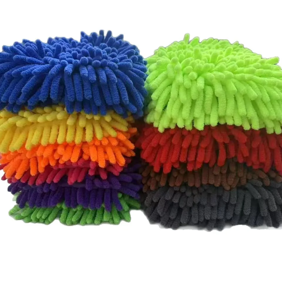 

Microfiber Car Wash Mitt Double Sided Chenille Auto Gloves Ultra Absorbent Wash Car Sponge Scratch Free Microfiber Car Cleaning