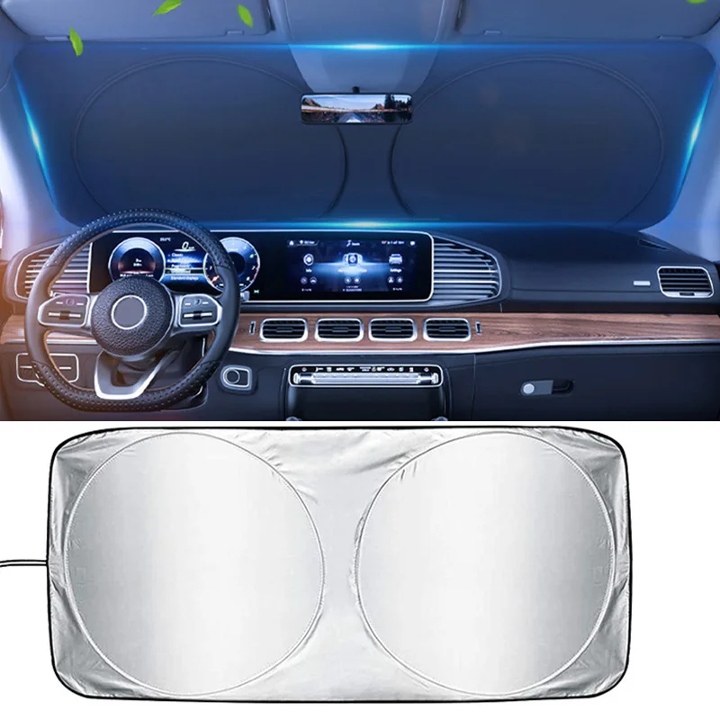 Car Window Sunshade Cover Sun Shade Windshield Visor Protector Windscreen Folding Auto UV Protection Curtain Styling Accessories
