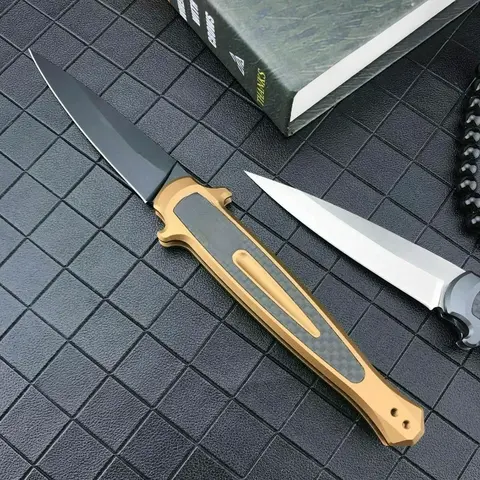 KS L8 pocket Folding Knife Aluminum Alloy Inlaid Carbon Fiber Handle edc multitool knives selbstverteidigung tactical knife